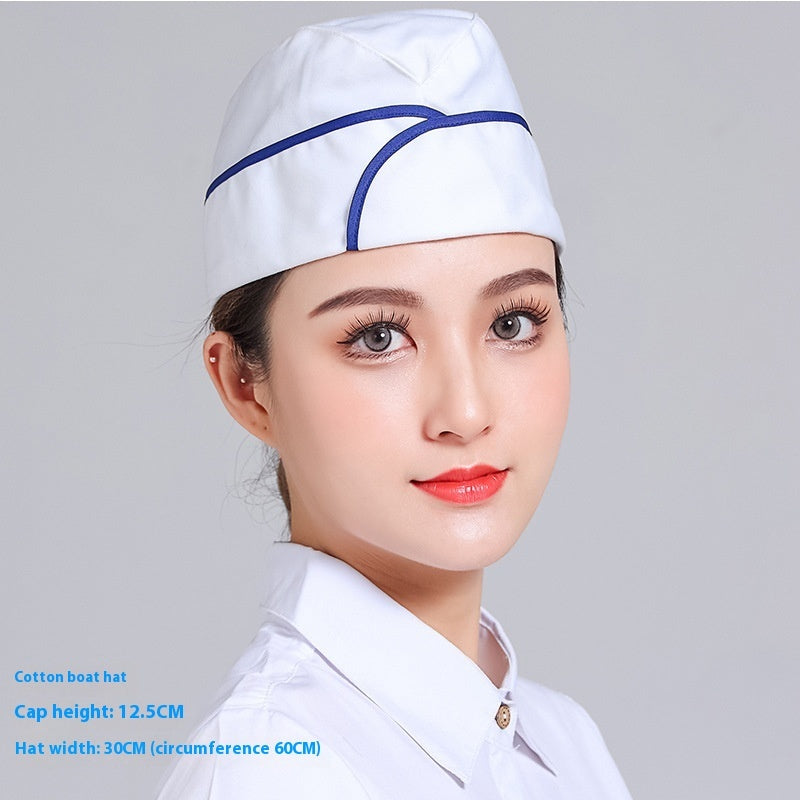 Cotton Hat Restaurant Canteen Chef Work Hat