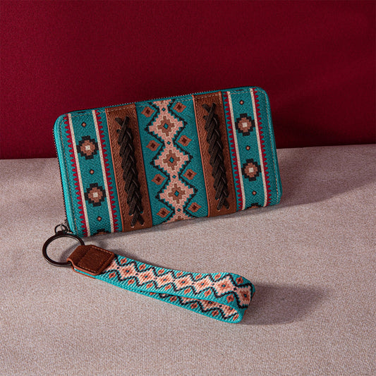 Bohemian Hand-carry Wallet Vintage Print