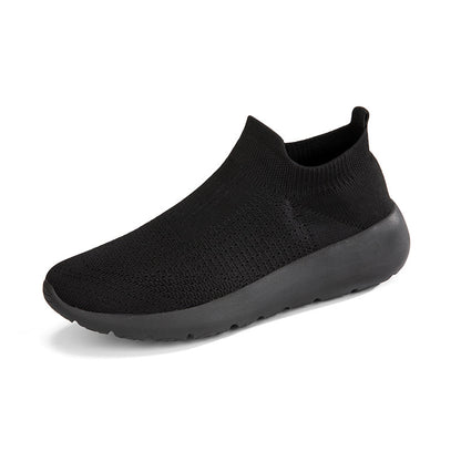 Plus Size Fly-Knit Slip-On Sneakers