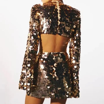 Sequined Evening Dress