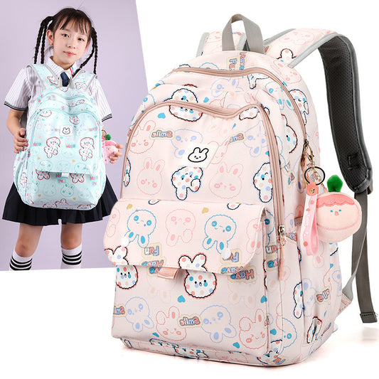 Girls' Multi-layer Primary School Backpack