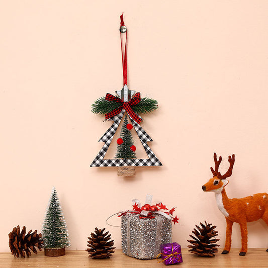 Cedar Tree Christmas Scene Setting Decorations