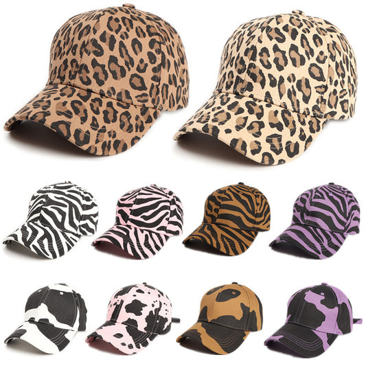 Cartoon Printed Curved Brim Baseball Cap Sun Hat