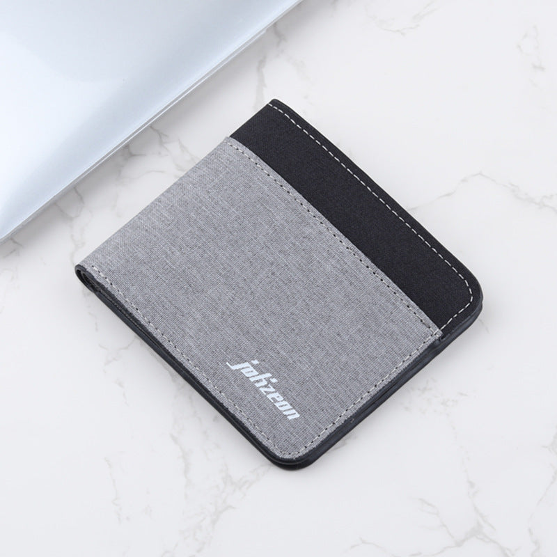 Personalized Trendy Contrast Color Men's Wallet