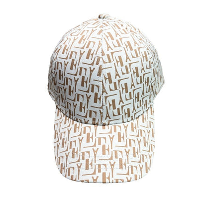 Sun-proof Houndstooth Letter Baseball Cap