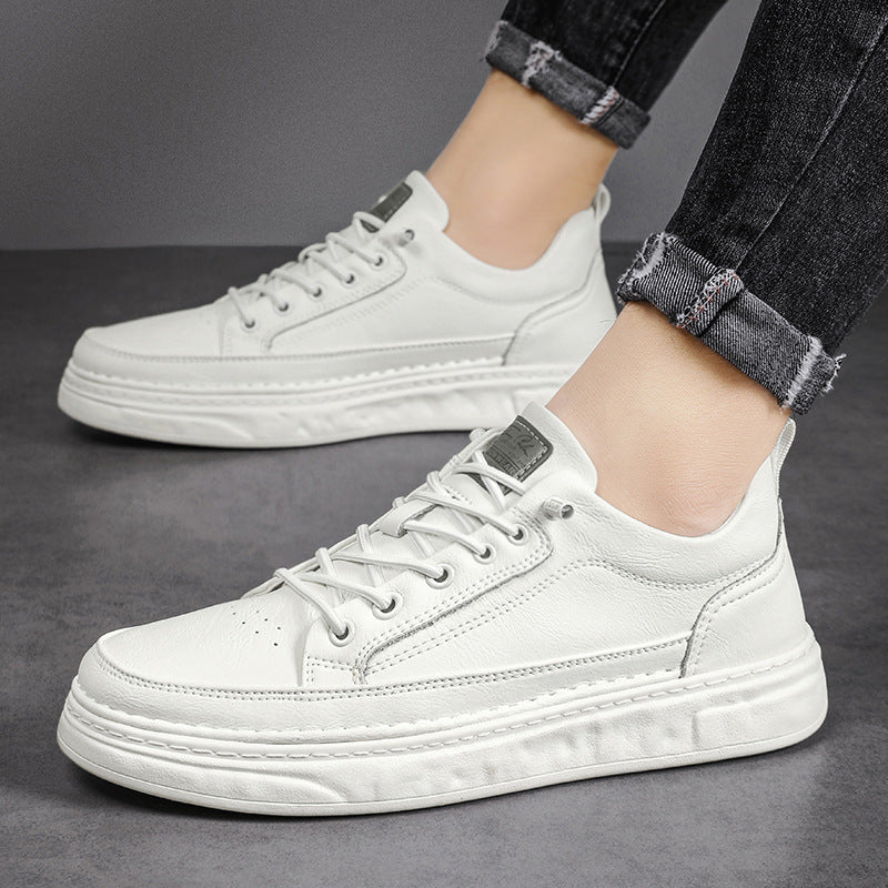 Breathable White Slip-on Skate Shoes