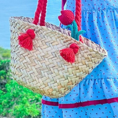 Crochet Tulip Vegetable Basket Handbag