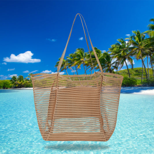 Portable Portable Beach Bag Travel Bag Sandwich Grid