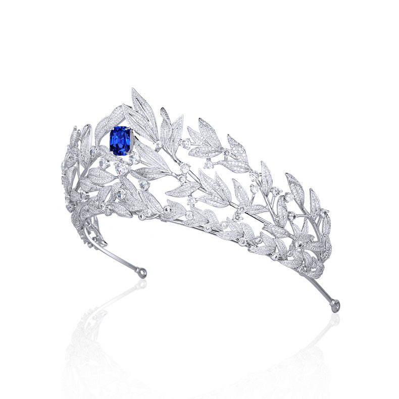 Sapphire Crown Wedding Headdress