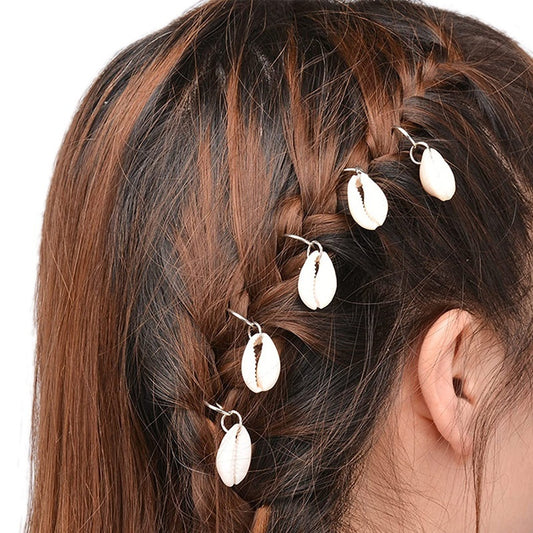 XINGX Lightning Shell Hair Ring with Small Pendant