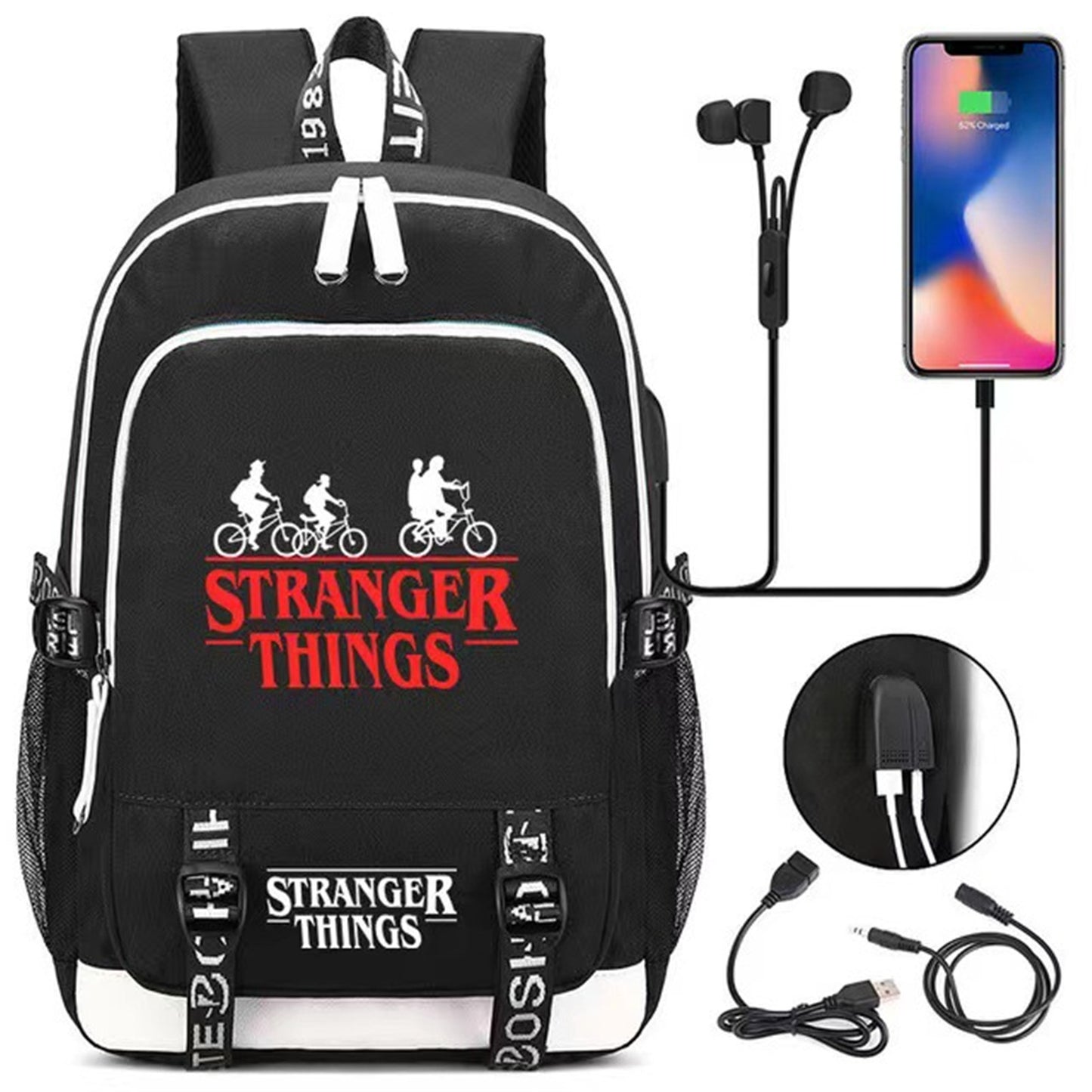 World of Stranger Backpack with USB Charging