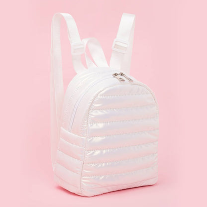 Cotton-Padded Down Embroidery Thread Backpack