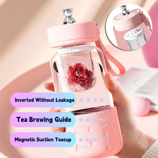 Magnetic Tea Infuser Glass Cup