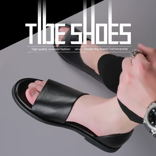 Men's Outdoor Wear Leather Sandals