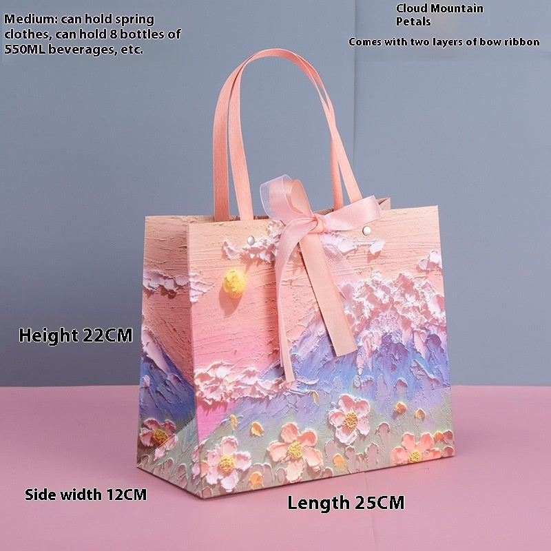 Yunshan Petals Beautiful Crayon Gift Handbag