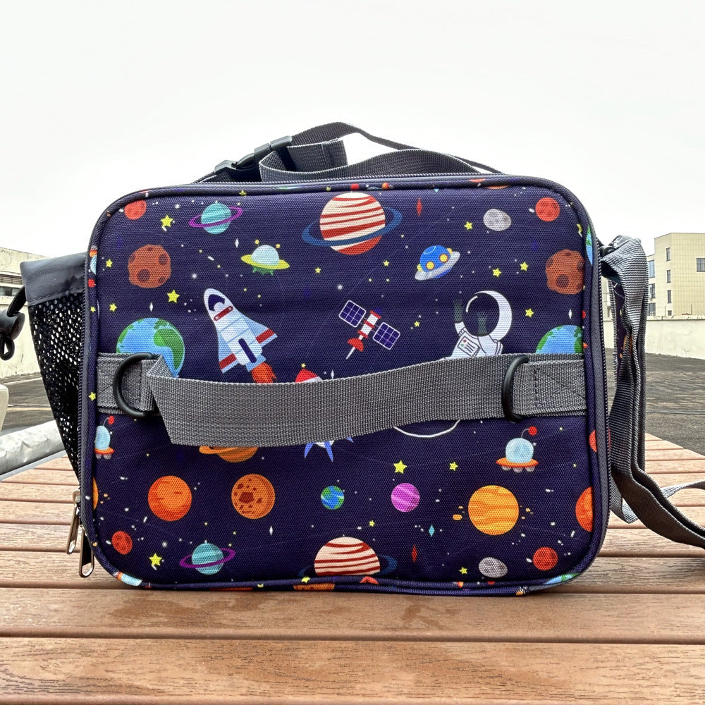 Cartoon Crossbody Student Lunch Bag