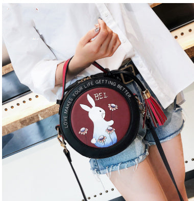 Women's Bag Portable Small Round Shoulder Bag