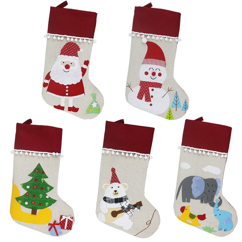 Christmas Socks Gift Bags Tree Pendants